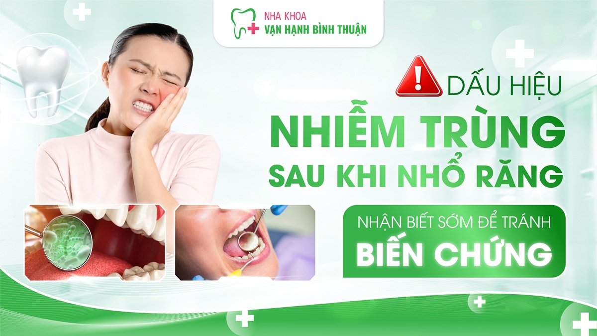 Dấu hiệu nhiễm trùng sau khi nhổ răng - nhận biết sớm để tránh biến chứng